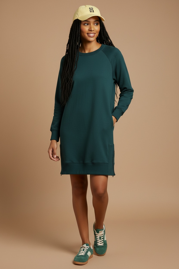Tidewater Crochet Dress - Teal