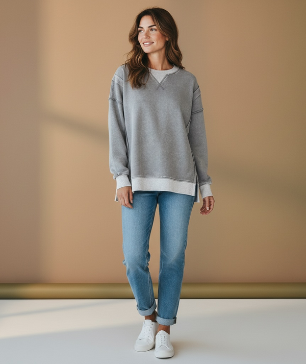 Coastal Fog Fleece Pullover