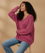 Dusk Harbor Sweater — Cabernet