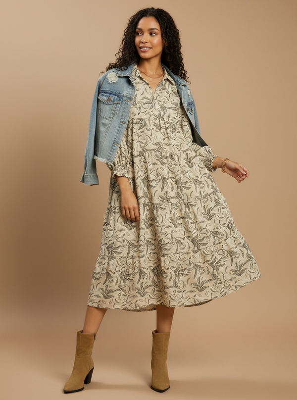 Botanical Bay Midi Dress