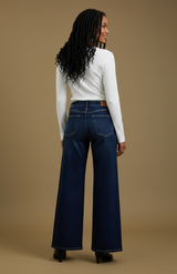 Dark Tide Wide-Leg Jeans