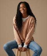 Ridgeline Fleece Pullover — Rust