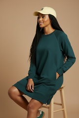 Tidewater Crochet Dress - Teal