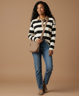 Bayfront Collared Top
 — Black