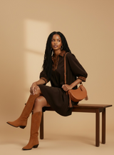 Cedar Point Shift Dress - Brown