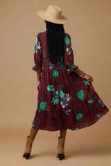 Wine Harvest Tiered Midi